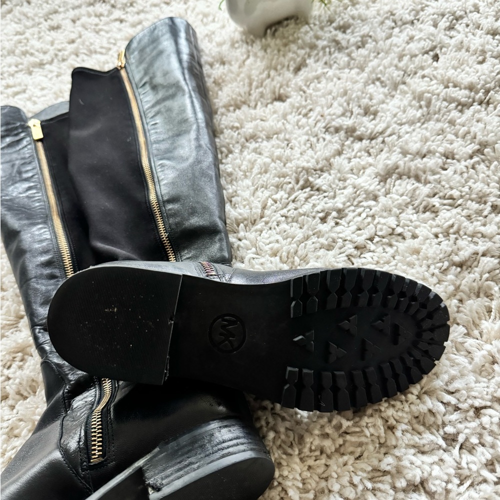 Fashionable faux leather highrise black cute going out evening fall wint… - Picture 7 of 7